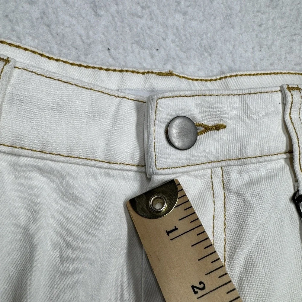 Elizabeth and James High‎ Rise Vintage Straight White Denim Pants Women's 16